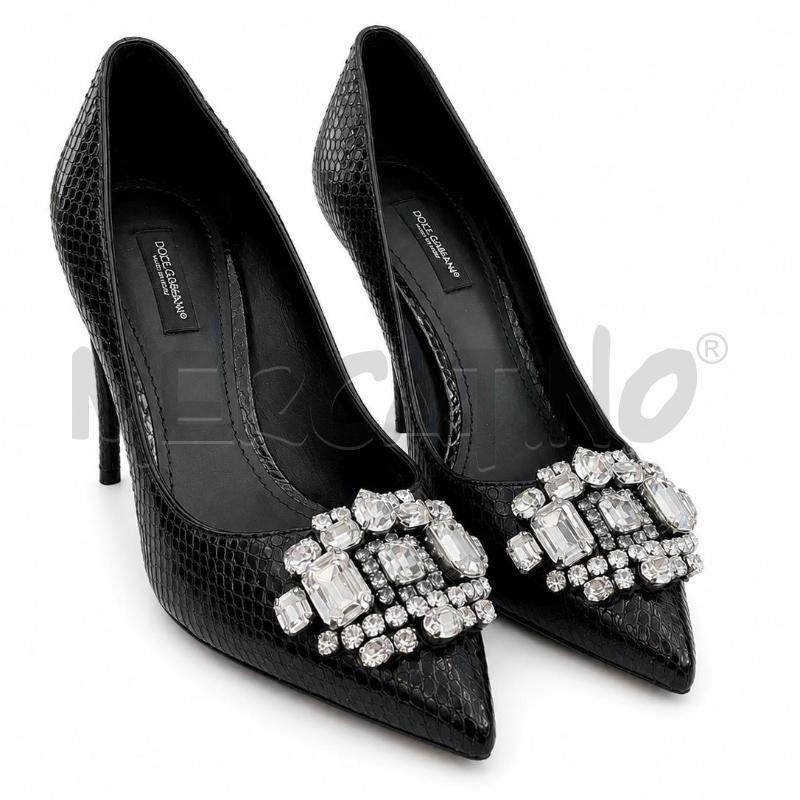 DECOLLETE D&G NERO CON STRASS NM 37.5 | Mercatino dell'Usato Gallarate 1