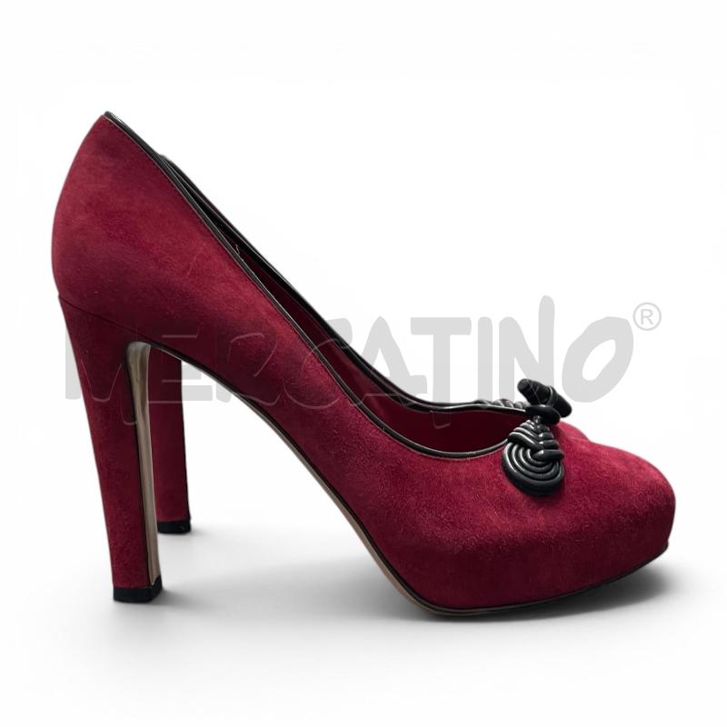 DECOLLETE GIANVITO ROSSI BORDEAUX NM 37  | Mercatino dell'Usato Gallarate 1
