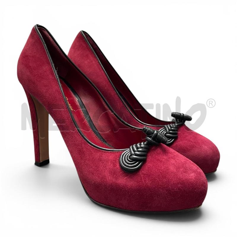 DECOLLETE GIANVITO ROSSI BORDEAUX NM 37  | Mercatino dell'Usato Gallarate 2