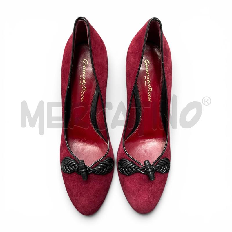 DECOLLETE GIANVITO ROSSI BORDEAUX NM 37  | Mercatino dell'Usato Gallarate 4