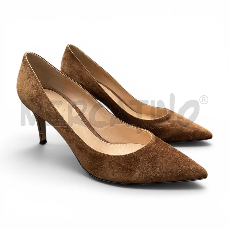DECOLLETE GIANVITO ROSSI NM 37 CAMMELLO SCAMOSCIATE  | Mercatino dell'Usato Gallarate 2