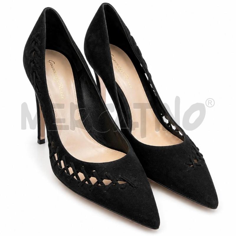 DECOLLETE GIANVITO ROSSI NM 37 NERO SCAMOSCIATO | Mercatino dell'Usato Gallarate 1