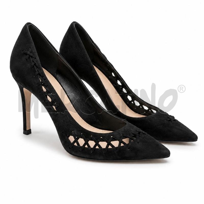 DECOLLETE GIANVITO ROSSI NM 37 NERO SCAMOSCIATO | Mercatino dell'Usato Gallarate 2