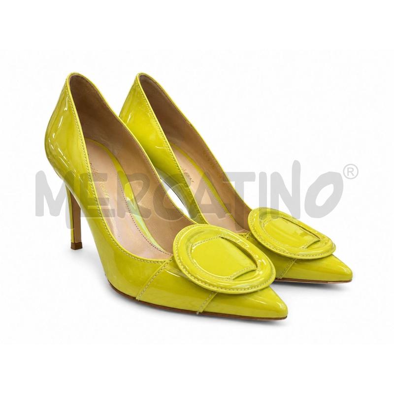 DECOLLETE GIANVITO ROSSI NM 37 VERDE LIME LUCIDO  | Mercatino dell'Usato Gallarate 1