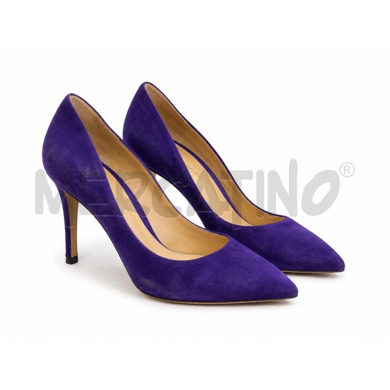 DECOLLETE GIANVITO ROSSI NM 37 VIOLA SCAMOSCIATO  | Mercatino dell'Usato Gallarate 2