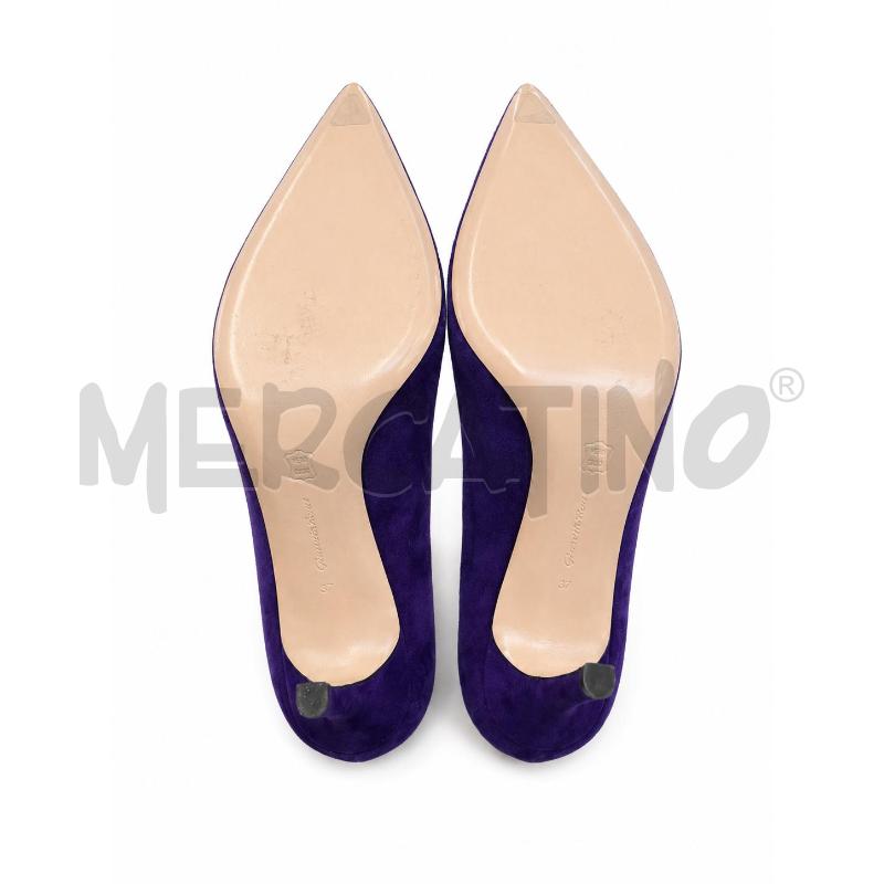 DECOLLETE GIANVITO ROSSI NM 37 VIOLA SCAMOSCIATO  | Mercatino dell'Usato Gallarate 5