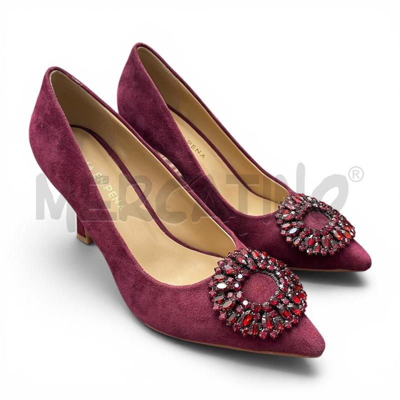 DECOLLETE NM 37 ALMA EN PENA BORDEAUX STRASS | Mercatino dell'Usato Gallarate 2