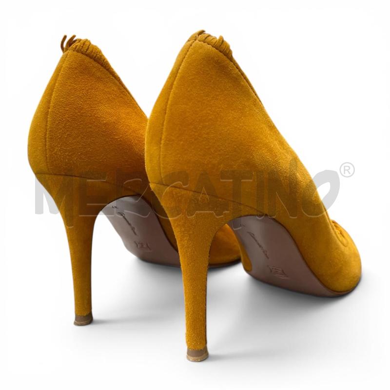 DECOLLETE NM 37 GIANVITO ROSSI SENAPE FRANGETTE  | Mercatino dell'Usato Gallarate 3