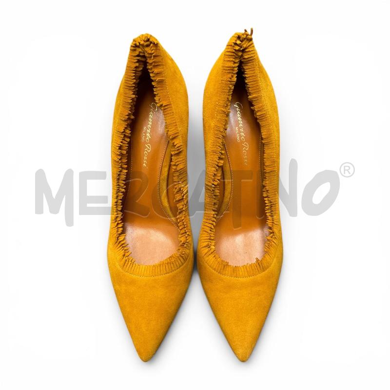 DECOLLETE NM 37 GIANVITO ROSSI SENAPE FRANGETTE  | Mercatino dell'Usato Gallarate 4