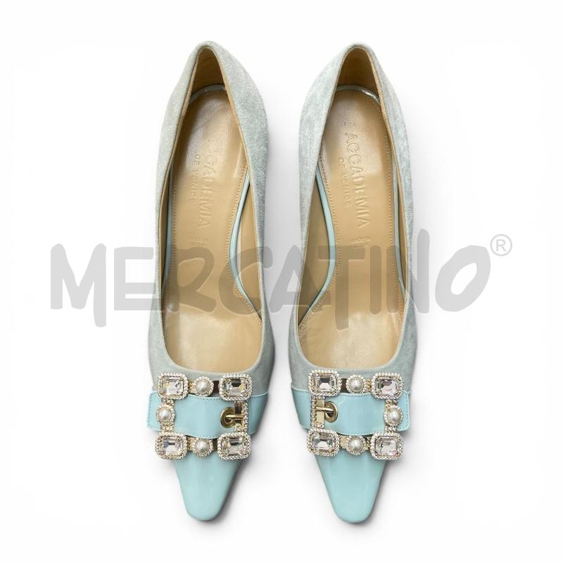 DECOLLETE NM 37  ACCADEMIA OF VENICE AZZURRO STRASS  | Mercatino dell'Usato Gallarate 4