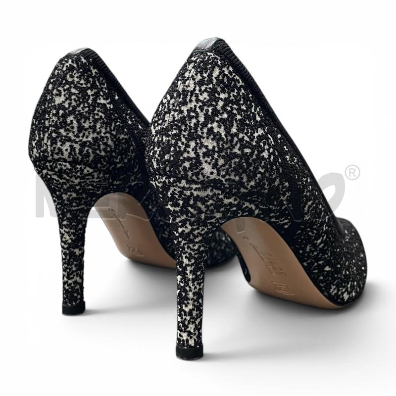 DECOLLETE NM 37  GIANVITO ROSSI BIANCO NERO MELANGE  | Mercatino dell'Usato Gallarate 3
