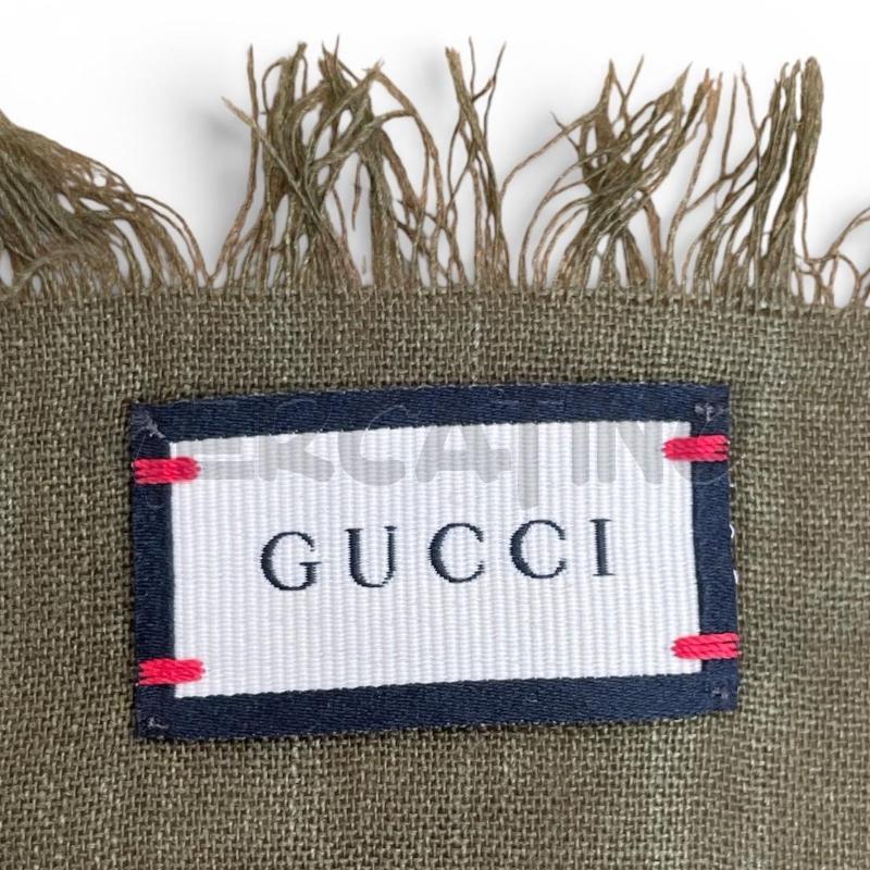 FOULARD GUCCI FORMA GEOMETRICA VERDE CORALLO BLU  | Mercatino dell'Usato Gallarate 4