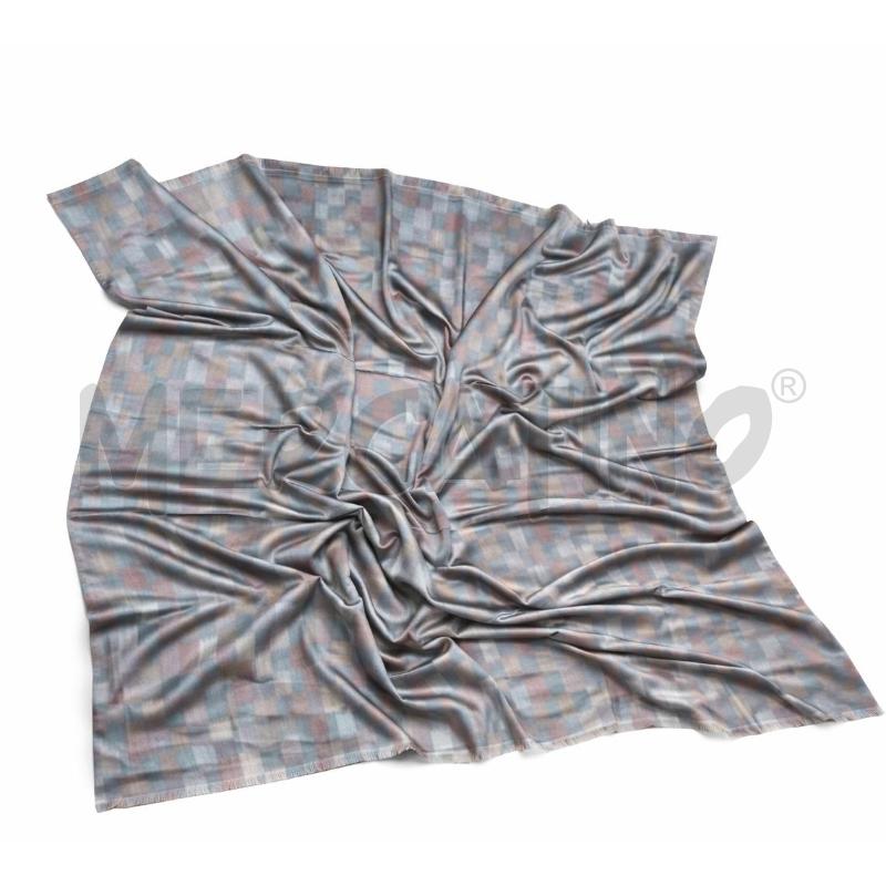 FOULARD SOMMA GRIGIO E CAMMELLO MISTO SETA | Mercatino dell'Usato Gallarate 2