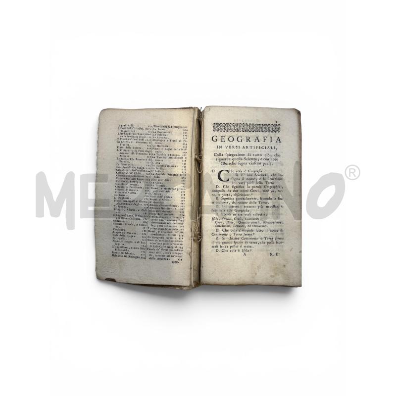 GEOGRAFIA UNIVERSALE DEL PADRE CLAUDIO BUFFIER 1798 | Mercatino dell'Usato Gallarate 3