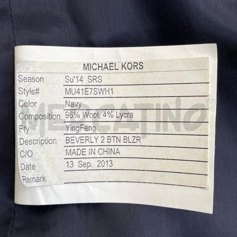 GIACCA D MICHAEL KORS BLU INSERTI DORATI | Mercatino dell'Usato Gallarate 4