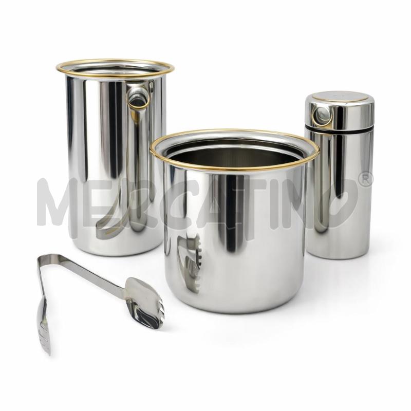GLACETTE MORINOX CON SHAKER E SECCHIELLO GHIACCIO CON PINZ | Mercatino dell'Usato Gallarate 1