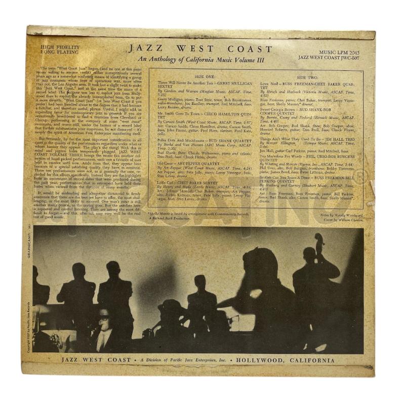 JAZZ WEST COAST VOL 3 | Mercatino dell'Usato Gallarate 2