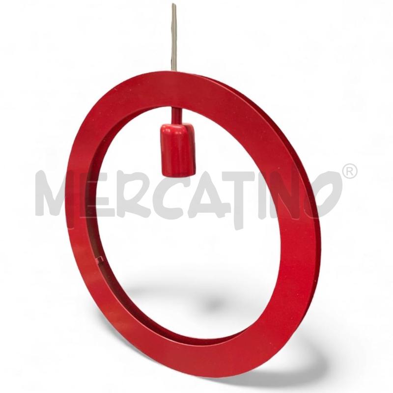 LAMPADARIO 900 ROSSO STILE CUPOLA | Mercatino dell'Usato Gallarate 3