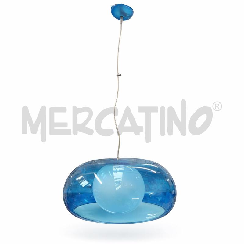 LAMPADARIO BALUN DI DESIGN AZZURRO A SOSPENSIONE  | Mercatino dell'Usato Gallarate 2