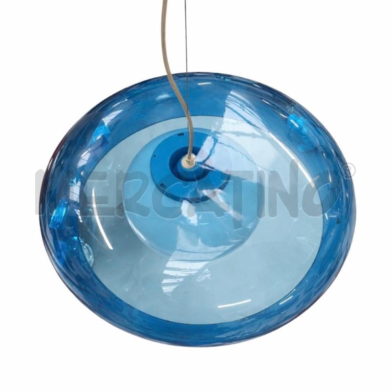LAMPADARIO BALUN DI DESIGN AZZURRO A SOSPENSIONE  | Mercatino dell'Usato Gallarate 3