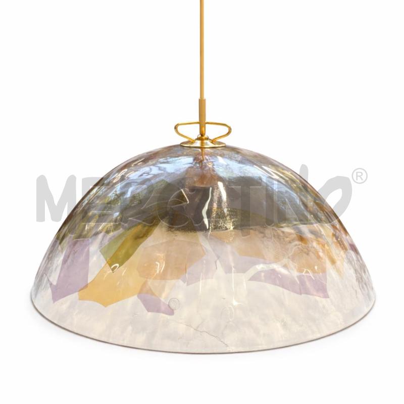 LAMPADARIO LA MURRINA DETTAGLI VETRO VERDE LILLA ARANCIONE | Mercatino dell'Usato Gallarate 1