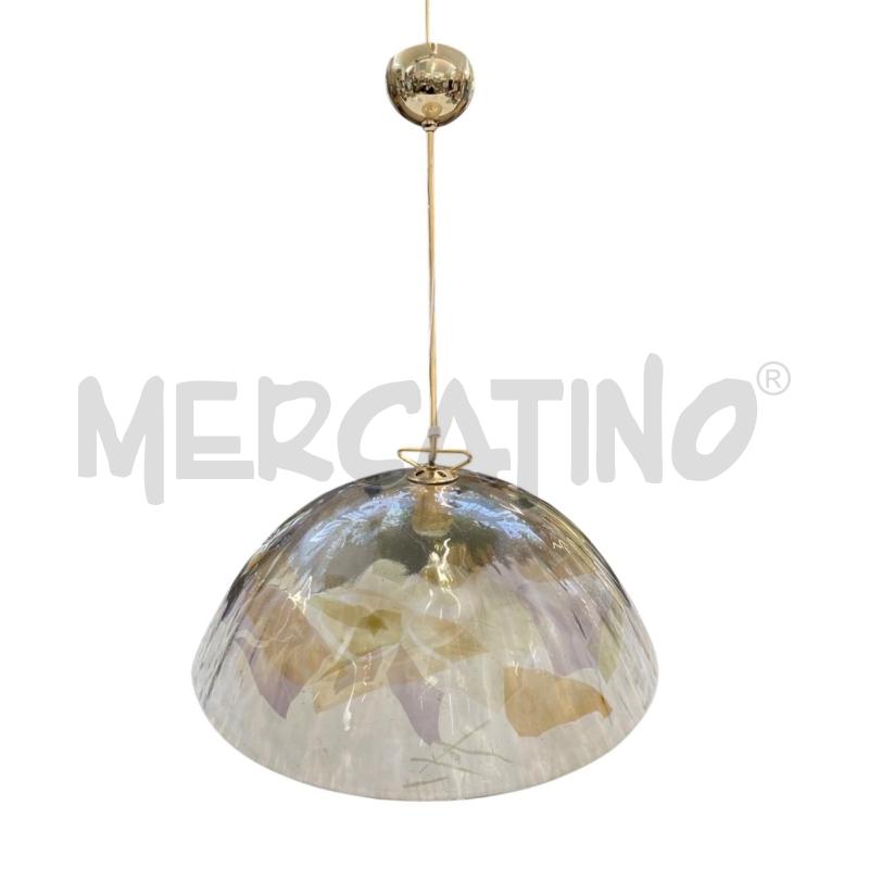 LAMPADARIO LA MURRINA DETTAGLI VETRO VERDE LILLA ARANCIONE | Mercatino dell'Usato Gallarate 2