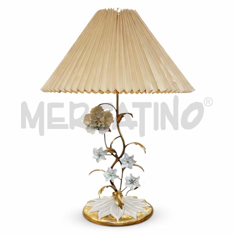 LAMPADA CAPODIMONTE FIORI | Mercatino dell'Usato Gallarate 1
