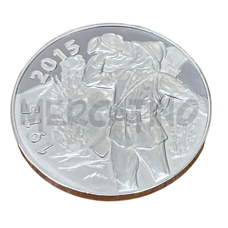 MEDAGLIA, IN ARGENTO, COMMEMORATIVA DEL CENTENARIO DELLA GRANDE GUERRA | Mercatino dell'Usato Gallarate 3
