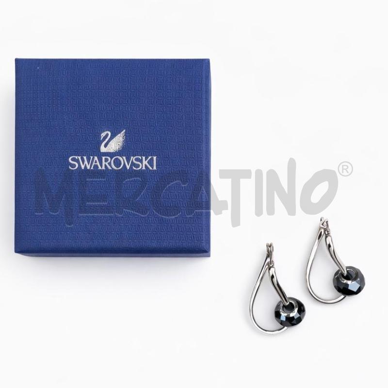 ORECCHINI SWAROVSKI ARGENTO CHARM GRIGIO | Mercatino dell'Usato Gallarate 1