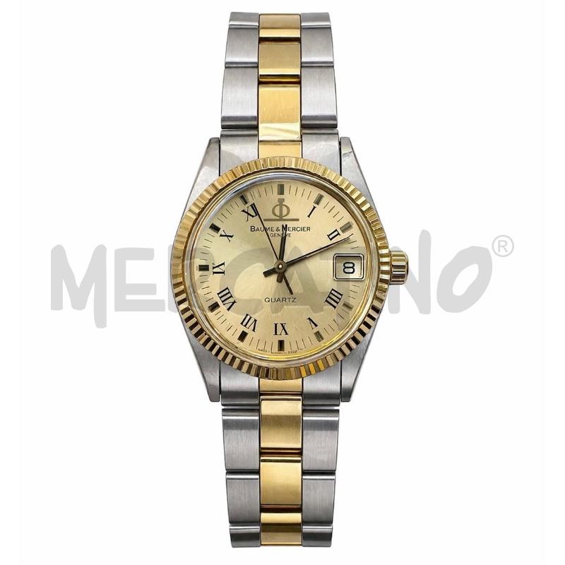 OROLOGIO BAUME MERCIER GENEVE 1830 ACIER INOX BATTERIA QUARZO  | Mercatino dell'Usato Gallarate 1