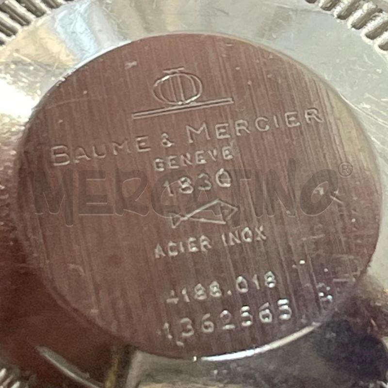 OROLOGIO BAUME MERCIER GENEVE 1830 ACIER INOX BATTERIA QUARZO  | Mercatino dell'Usato Gallarate 4