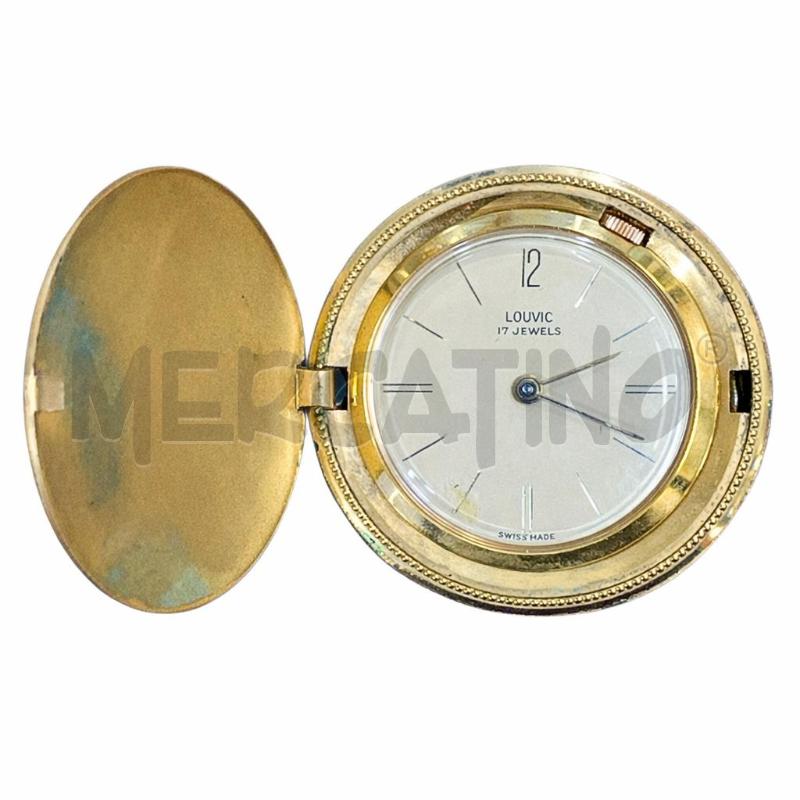 OROLOGIO DA POLSO CORPO CENTRALE SVIZZERO LOUVIC 17 JEWEL LYBERTY FACE 1950 | Mercatino dell'Usato Gallarate 2