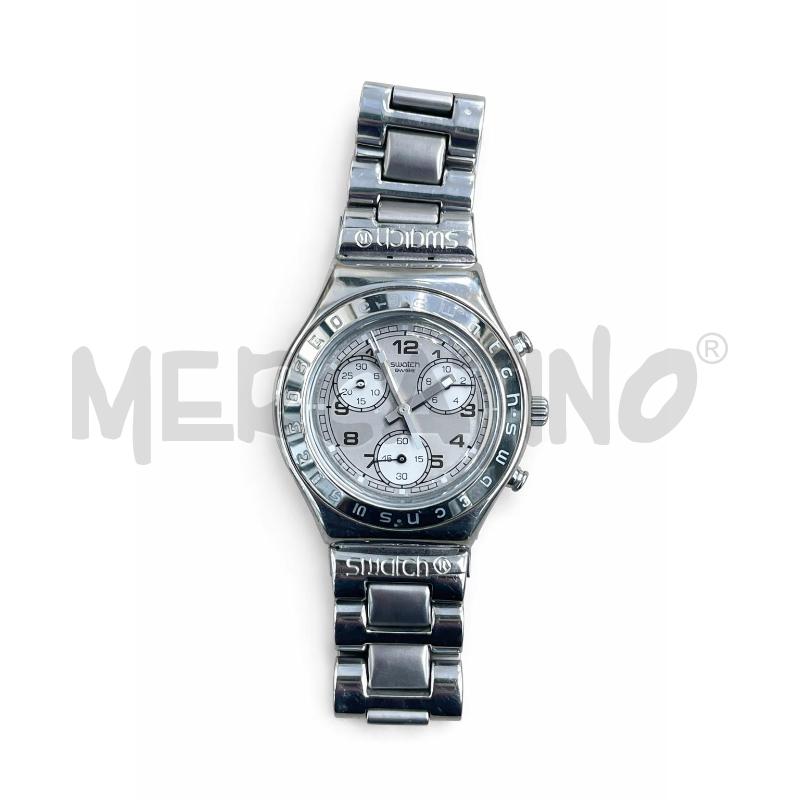 OROLOGIO DA POLSO SWATCH IRONI ACCIAIO QUADRANTE ARGENTATO | Mercatino dell'Usato Gallarate 1