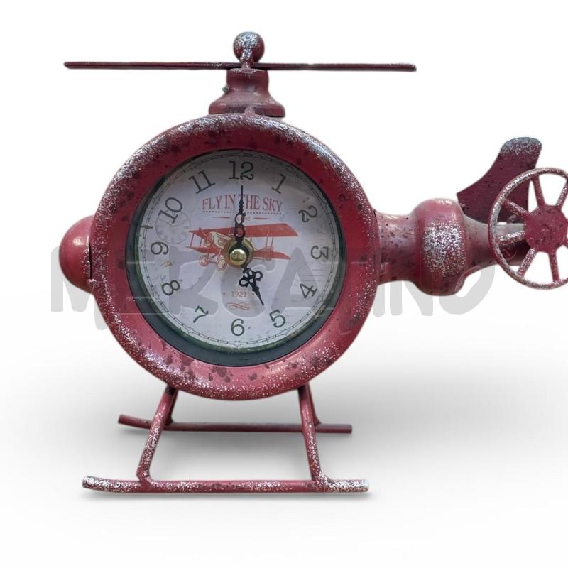 OROLOGIO DA TAVOLO RETRO AMERICANO ROSSO  | Mercatino dell'Usato Gallarate 1