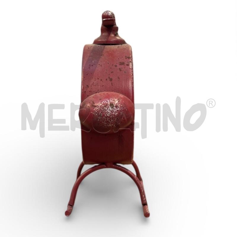 OROLOGIO DA TAVOLO RETRO AMERICANO ROSSO  | Mercatino dell'Usato Gallarate 4