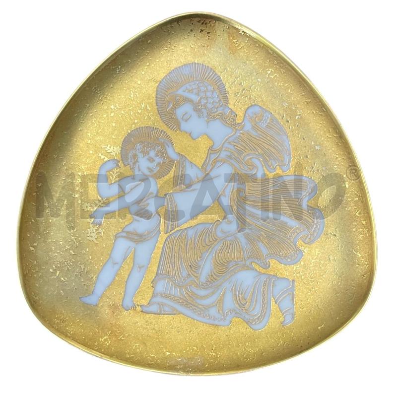 PIATTO IN PORCELLANA ORO ZECCHINO GANOSA  | Mercatino dell'Usato Gallarate 1