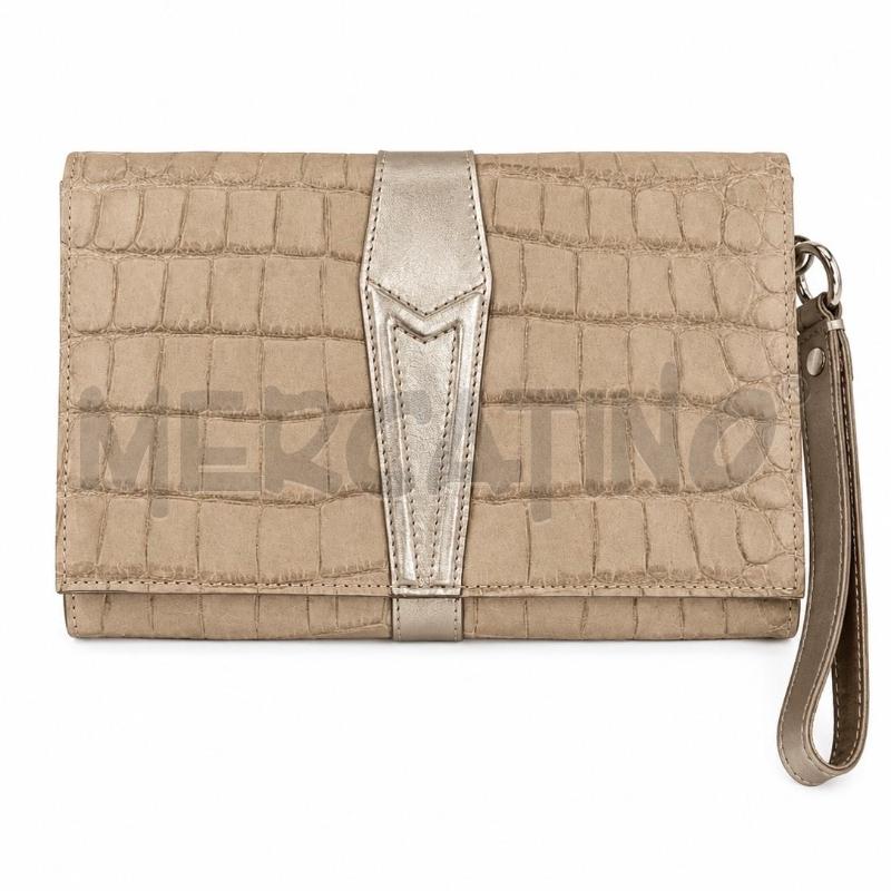 POCHETTE MAX MARA STAMPA COCCO BEIGE  | Mercatino dell'Usato Gallarate 1