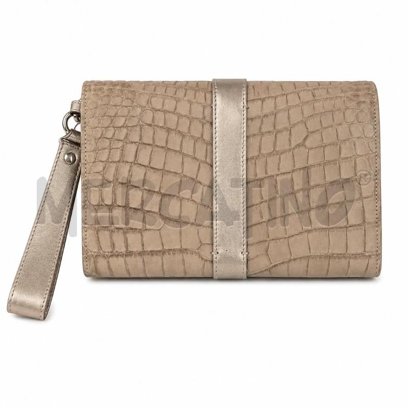 POCHETTE MAX MARA STAMPA COCCO BEIGE  | Mercatino dell'Usato Gallarate 2