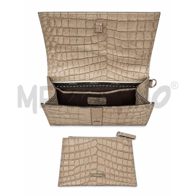 POCHETTE MAX MARA STAMPA COCCO BEIGE  | Mercatino dell'Usato Gallarate 3