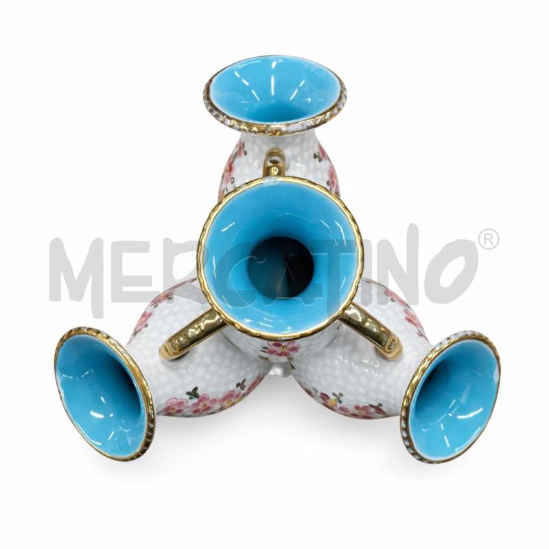 PORTA FIORI DERUTA GIARE MINIATURA INTERNO AZZURRO | Mercatino dell'Usato Gallarate 3