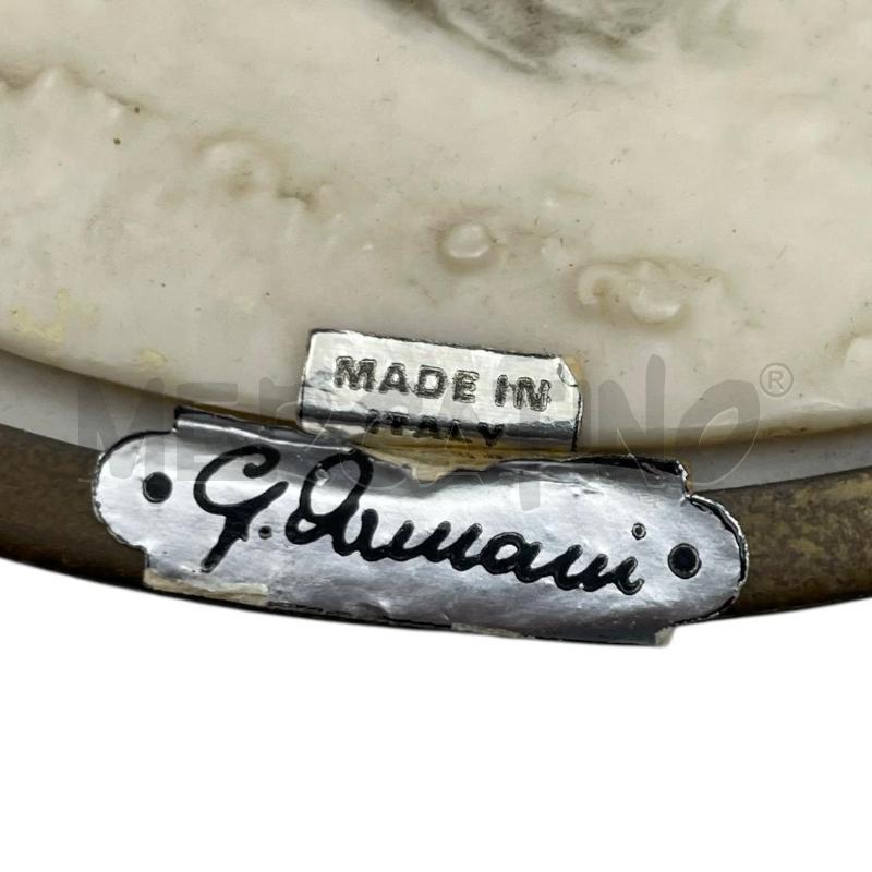 QUADRETTO CERAMICA CAPODIMONTE G. ARMANI BIMBI CON CARRIOLA | Mercatino dell'Usato Gallarate 3