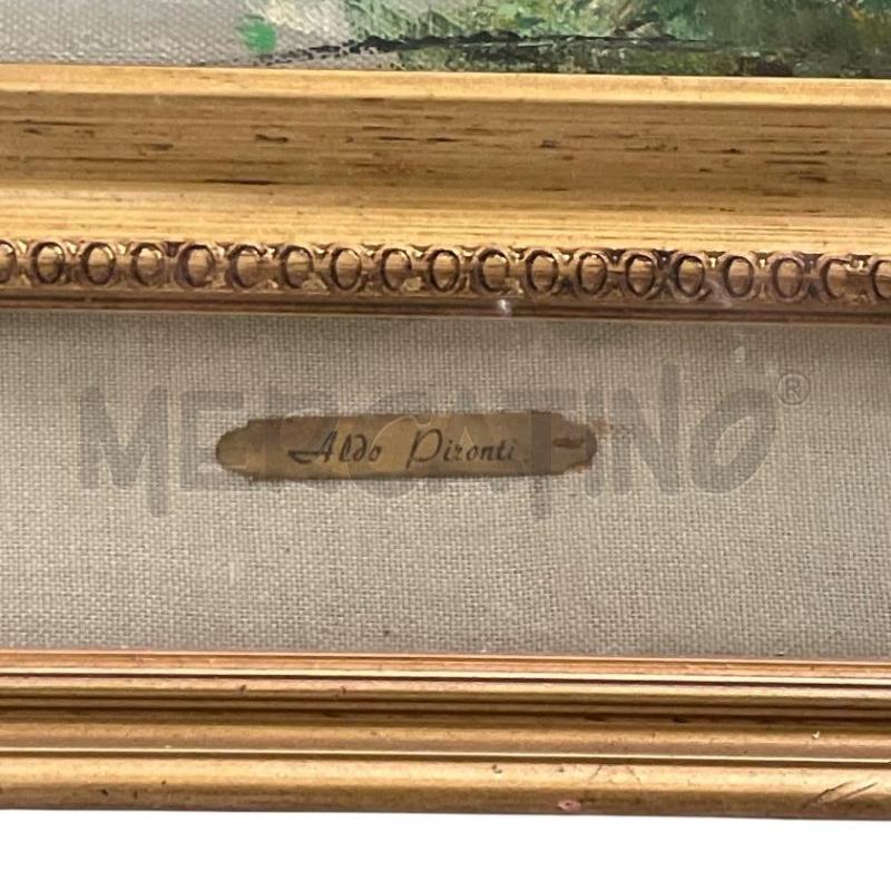 QUADRO ALDO PIRONTI META DEL 900 LAGHETTO  | Mercatino dell'Usato Gallarate 3