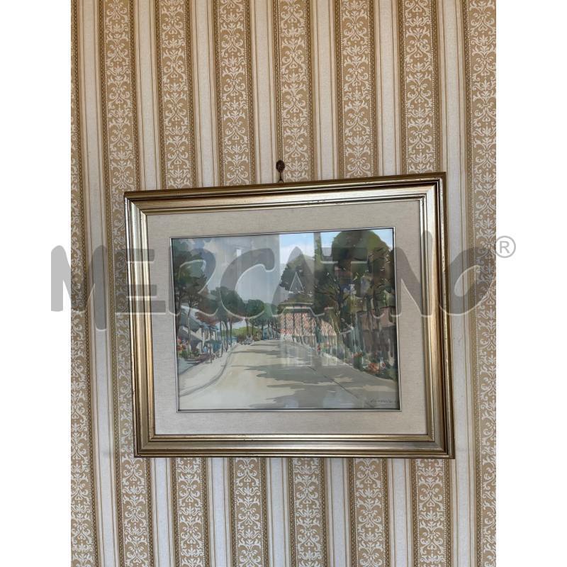 QUADRO CON STRADA DI PAESE STEFANO CAVALLO | Mercatino dell'Usato Gallarate 1