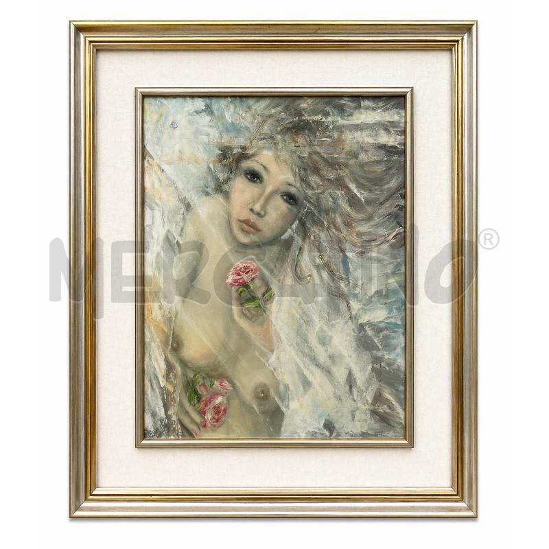 QUADRO EVA HONDINOVA' DESIDERIO 1987 TELA 40X50 CM | Mercatino dell'Usato Gallarate 1