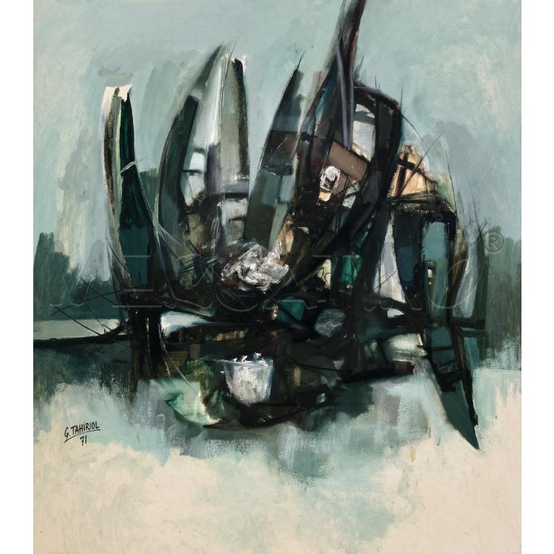 QUADRO GAETANO TAIARIOL VELE A MARINA TELA 60X70 CM | Mercatino dell'Usato Gallarate 2