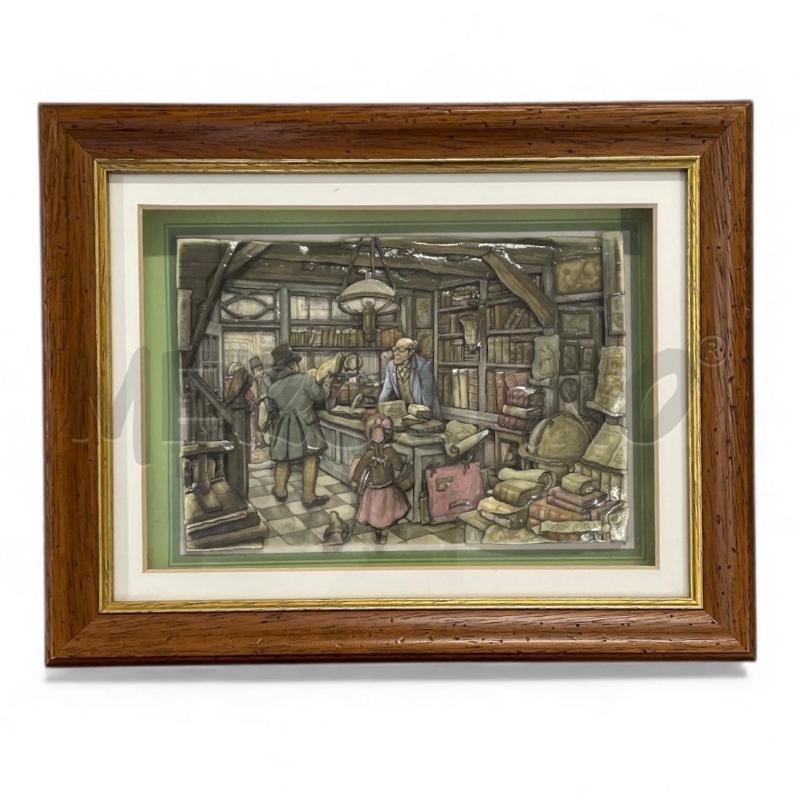 QUADRO IN RILIEVO BIBLIOTECA 26X34 | Mercatino dell'Usato Gallarate 1