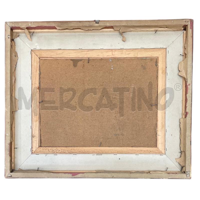 QUADRO LAGO CON BARCA ROSSA ALDO PIRONTI 63X52 CM | Mercatino dell'Usato Gallarate 2