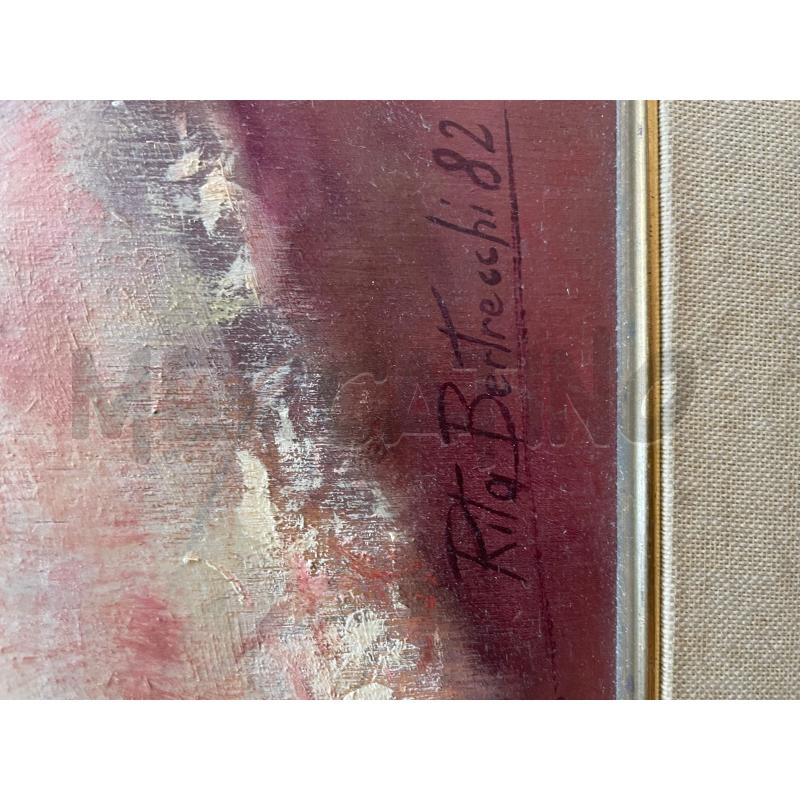 QUADRO OLIO SU TAVOLA BAMBOLA RITA BERTRECCHI 70X100 | Mercatino dell'Usato Gallarate 3