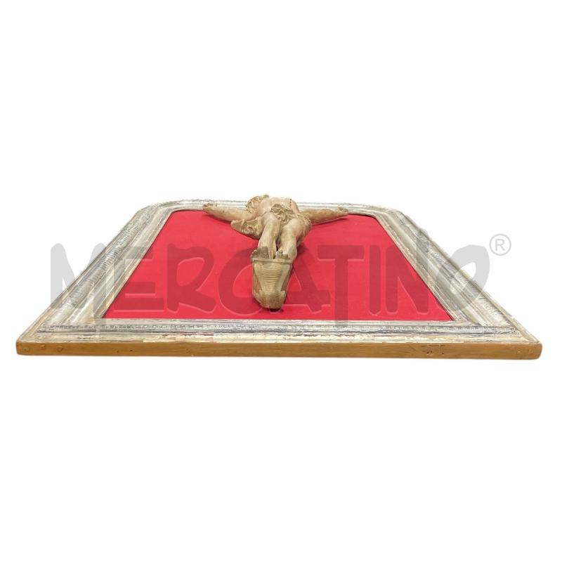 QUADRO TAVOLA CROCEFISSO 65X33,5 CM IN GESSO | Mercatino dell'Usato Gallarate 4