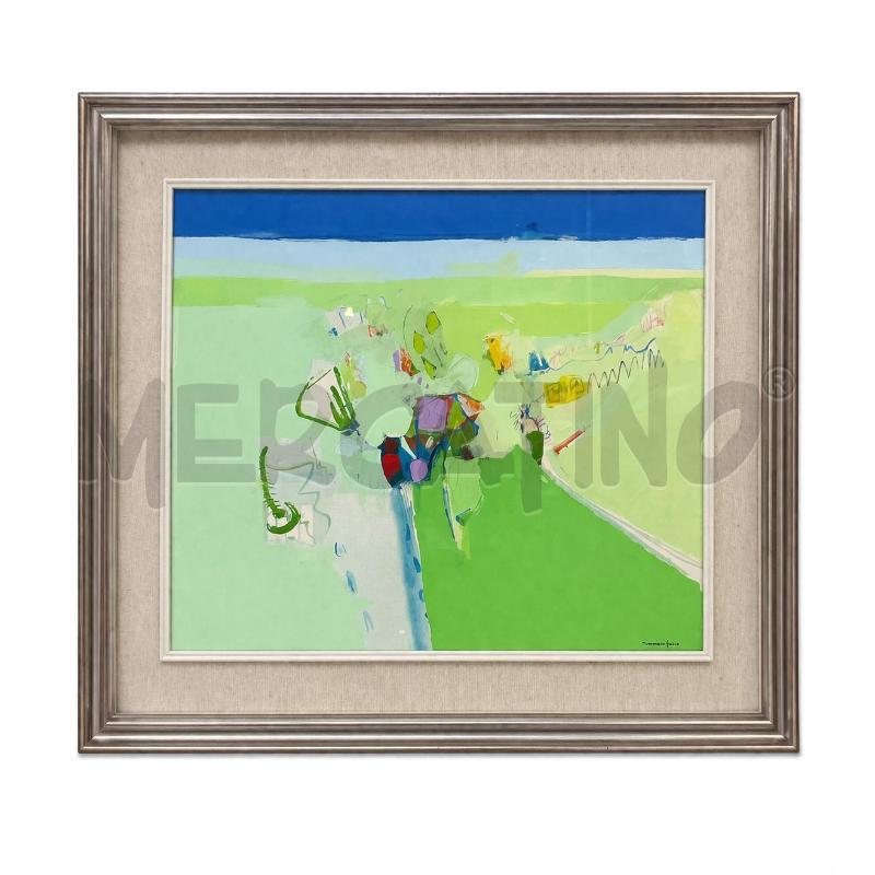 QUADRO WALTER GASPERONI PAESAGGIO 1973 - MISURA TELA 70X60 CM  | Mercatino dell'Usato Gallarate 1